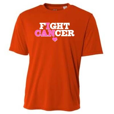 I Can Fight Cancer Breast Cancer Awareness Warrior Cooling Performance Crew T-Shirt