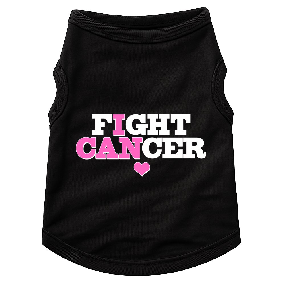 I Can Fight Cancer Breast Cancer Awareness Warrior Doggie Tank