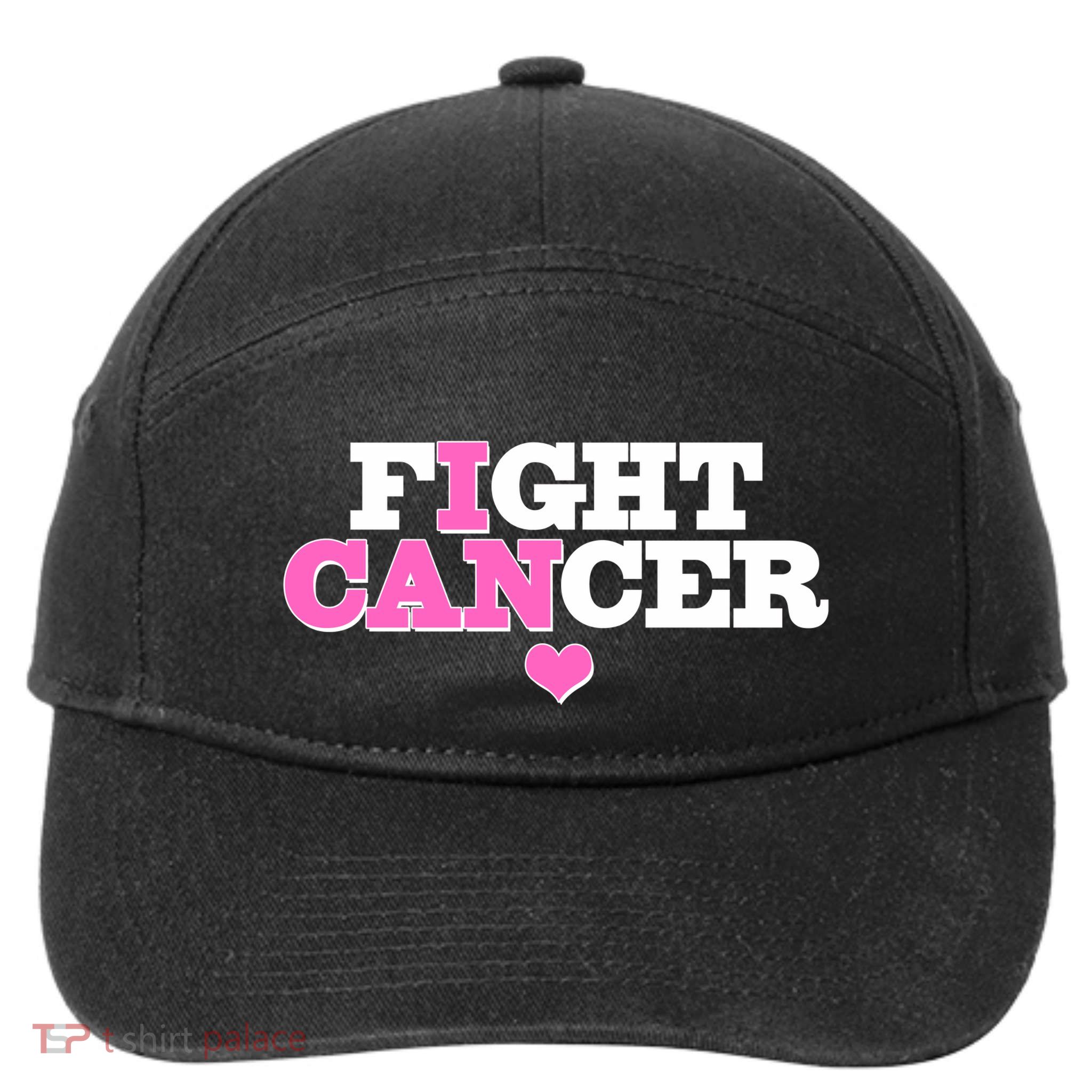 I Can Fight Cancer Breast Cancer Awareness Warrior 7-Panel Snapback Hat