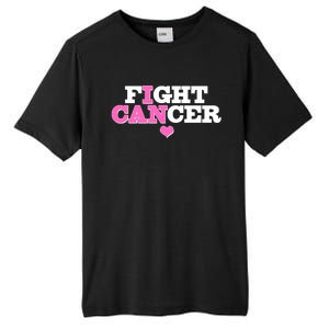 I Can Fight Cancer Breast Cancer Awareness Warrior Tall Fusion ChromaSoft Performance T-Shirt