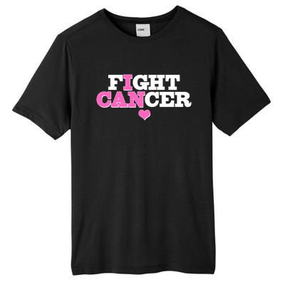 I Can Fight Cancer Breast Cancer Awareness Warrior Tall Fusion ChromaSoft Performance T-Shirt