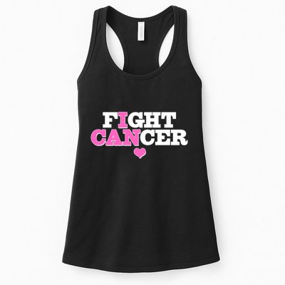I Can Fight Cancer Breast Cancer Awareness Warrior Womens Tank Top