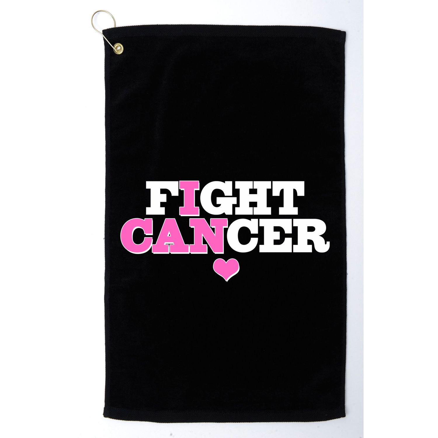 I Can Fight Cancer Breast Cancer Awareness Warrior Golf Towel