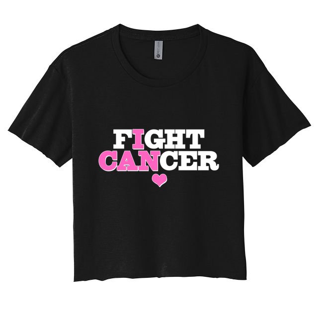 I Can Fight Cancer Breast Cancer Awareness Warrior Crop Top