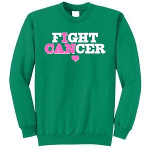 I Can Fight Cancer Breast Cancer Awareness Warrior Sweatshirt