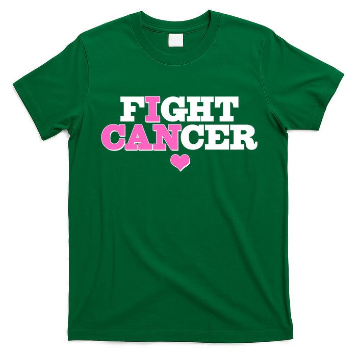 I Can Fight Cancer Breast Cancer Awareness Warrior T-Shirt