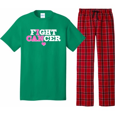 I Can Fight Cancer Breast Cancer Awareness Warrior Pajama Set