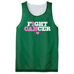 I Can Fight Cancer Breast Cancer Awareness Warrior Mesh Reversible Basketball Jersey Tank