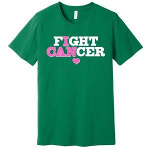 I Can Fight Cancer Breast Cancer Awareness Warrior Premium T-Shirt