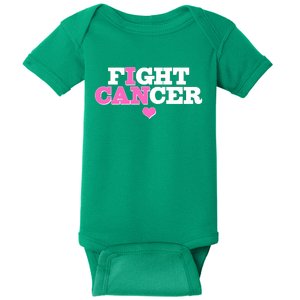 I Can Fight Cancer Breast Cancer Awareness Warrior Baby Bodysuit