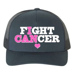 I Can Fight Cancer Breast Cancer Awareness Warrior Yupoong Adult 5-Panel Trucker Hat