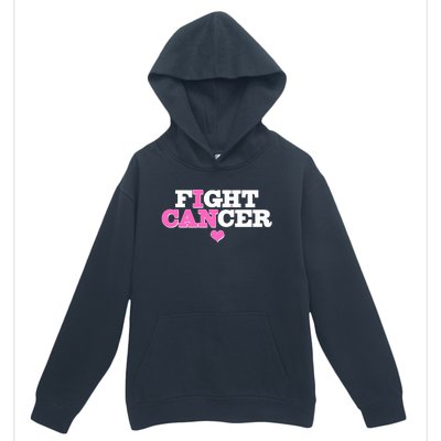 I Can Fight Cancer Breast Cancer Awareness Warrior Urban Pullover Hoodie