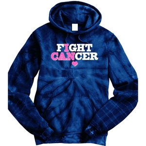 I Can Fight Cancer Breast Cancer Awareness Warrior Tie Dye Hoodie