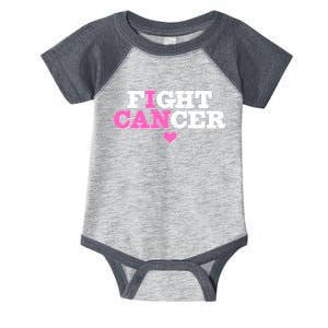 I Can Fight Cancer Breast Cancer Awareness Warrior Infant Baby Jersey Bodysuit