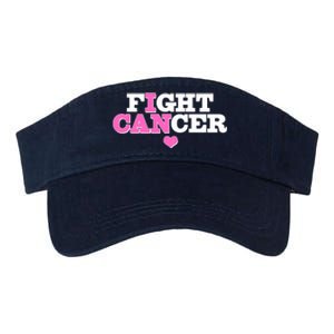 I Can Fight Cancer Breast Cancer Awareness Warrior Valucap Bio-Washed Visor