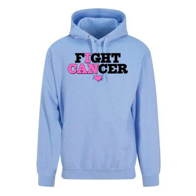 I Can Fight Cancer Breast Cancer Awareness Warrior Unisex Surf Hoodie