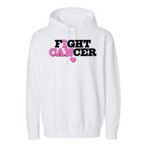 I Can Fight Cancer Breast Cancer Awareness Warrior Garment-Dyed Fleece Hoodie