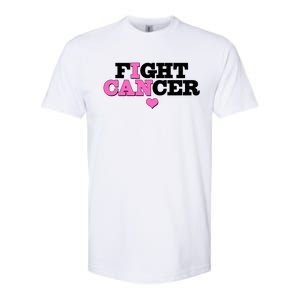 I Can Fight Cancer Breast Cancer Awareness Warrior Softstyle CVC T-Shirt