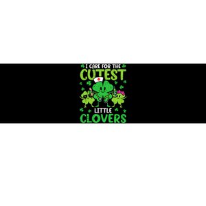 I Care For The Cutest Little Clovers St Patricks Day Nurse Bumper Sticker