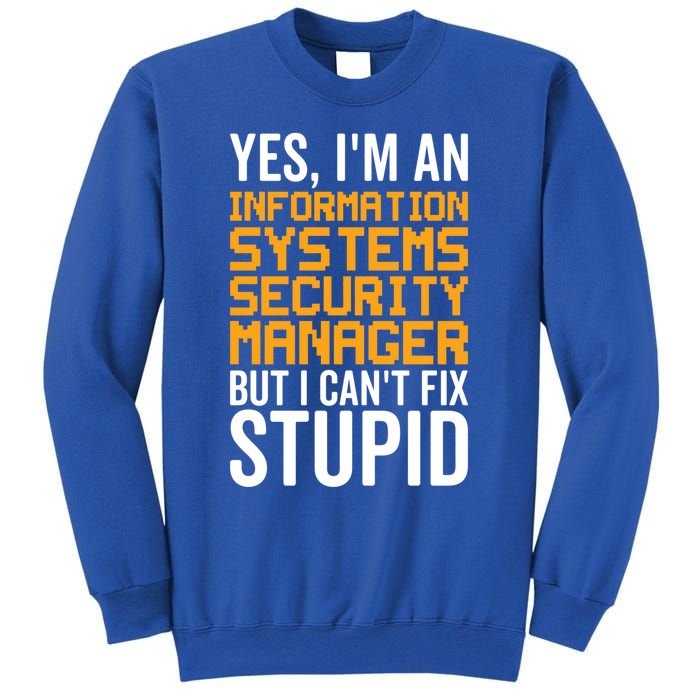 I Can't Fix Stupid Gift Information Systems Security Ager Gift Sweatshirt