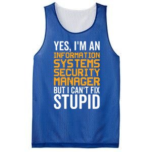 I Can't Fix Stupid Gift Information Systems Security Ager Gift Mesh Reversible Basketball Jersey Tank