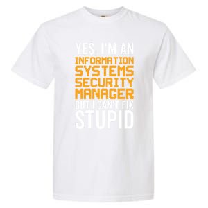 I Can't Fix Stupid Gift Information Systems Security Ager Gift Garment-Dyed Heavyweight T-Shirt