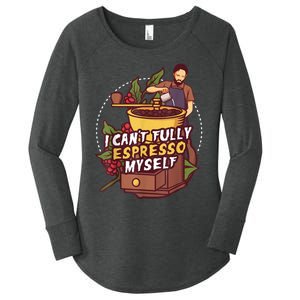 I Can’t Fully Espresso Myself Coffee Women's Perfect Tri Tunic Long Sleeve Shirt