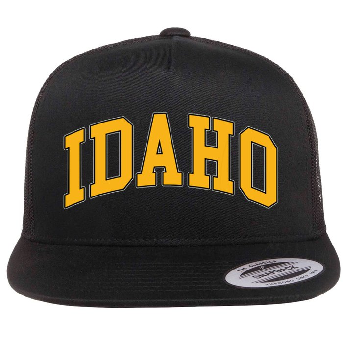 Idaho Classic Font State Flat Bill Trucker Hat