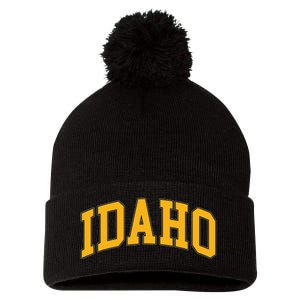 Idaho Classic Font State Pom Pom 12in Knit Beanie