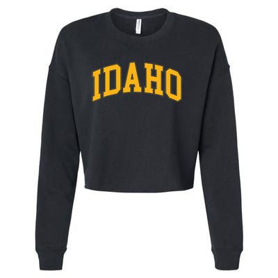 Idaho Classic Font State Cropped Pullover Crew