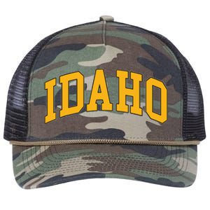 Idaho Classic Font State Retro Rope Trucker Hat Cap