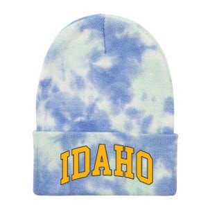 Idaho Classic Font State Tie Dye 12in Knit Beanie