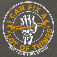 I Can Fix A Lot Of Things But I Can't Fix Stupid Cotton Canvas Backpack