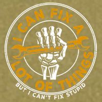 I Can Fix A Lot Of Things But I Can't Fix Stupid Garment-Dyed Women's Muscle Tee