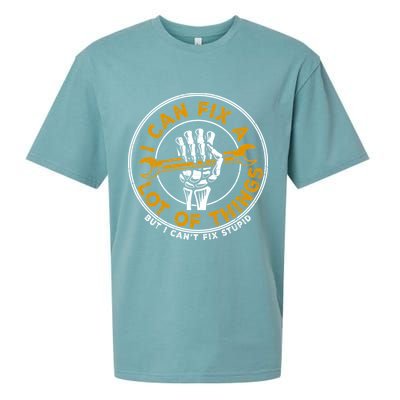 I Can Fix A Lot Of Things But I Can't Fix Stupid Sueded Cloud Jersey T-Shirt