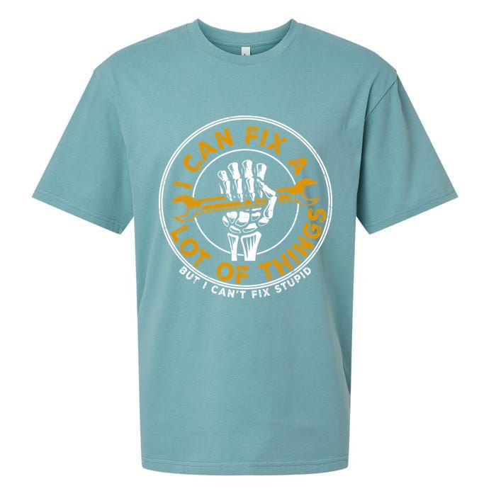 I Can Fix A Lot Of Things But I Can't Fix Stupid Sueded Cloud Jersey T-Shirt