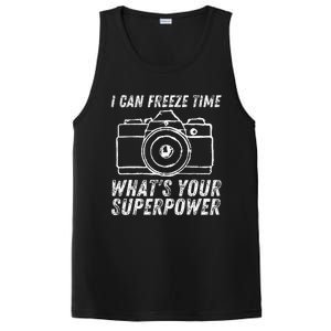 I Can Freeze Time Superpower Photographer Camera Photography PosiCharge Competitor Tank