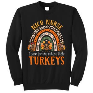 I Care For The Cutest Turkeys Thanksgiving NICU Nurse Sweatshirt