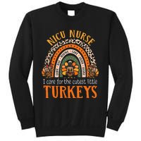 I Care For The Cutest Turkeys Thanksgiving NICU Nurse Sweatshirt