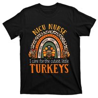 I Care For The Cutest Turkeys Thanksgiving NICU Nurse T-Shirt