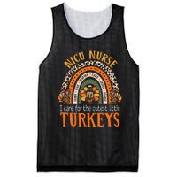 I Care For The Cutest Turkeys Thanksgiving NICU Nurse Mesh Reversible Basketball Jersey Tank