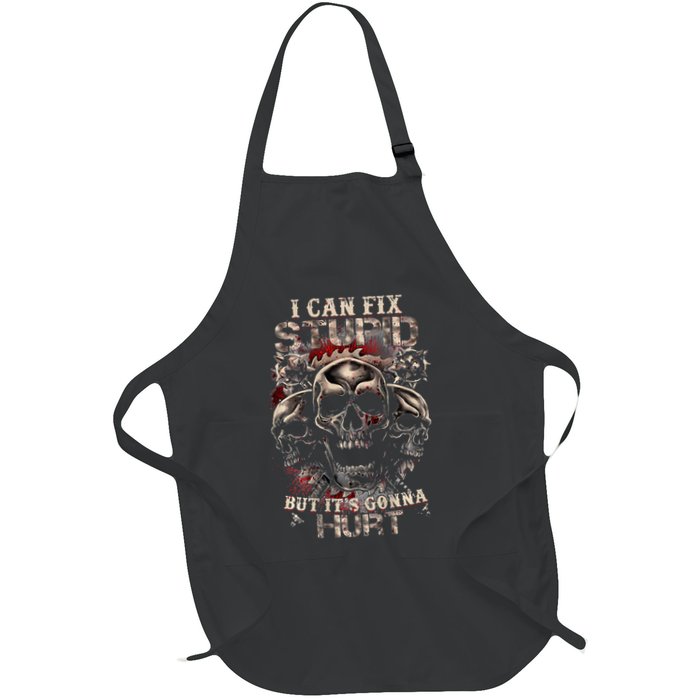 I Can Fix Stupid But Its Gonna Hurt Cool Skull Apron