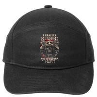 I Can Fix Stupid But Its Gonna Hurt Cool Skull 7-Panel Snapback Hat