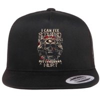 I Can Fix Stupid But Its Gonna Hurt Cool Skull Flatbill Hat
