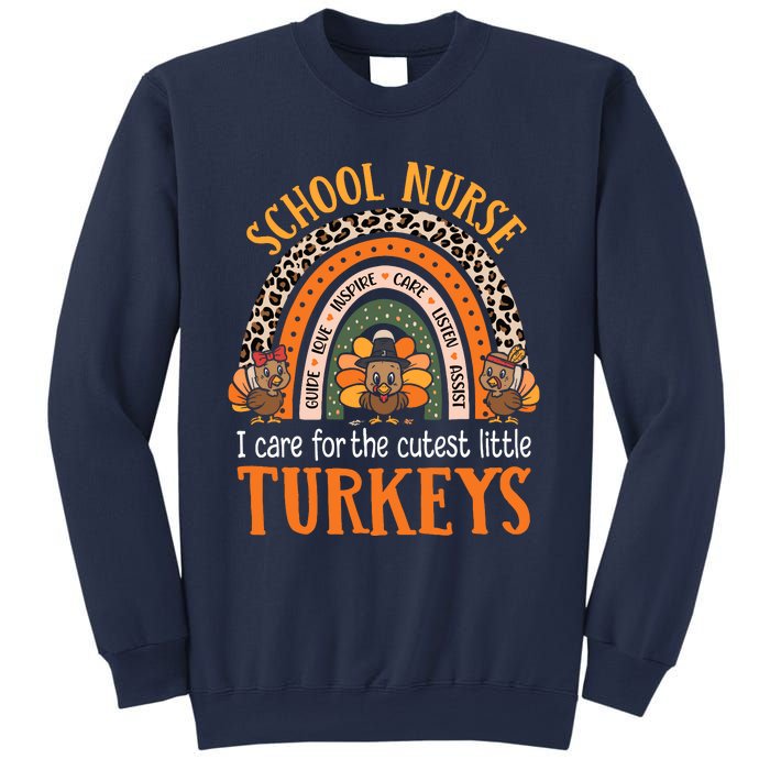 I Care For The Cutest Turkeys Cute Thanksgiving School Nurse Sweatshirt