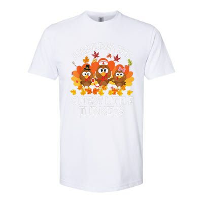 I Care For The Cutest Little Turkeys Thanksgiving Fall NICU Softstyle CVC T-Shirt