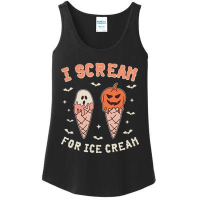 I Cream For Ice Cream Funny Trick Or Treat Halloween Ladies Essential Tank