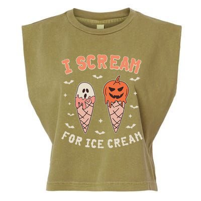 I Cream For Ice Cream Funny Trick Or Treat Halloween Garment-Dyed Women's Muscle Tee