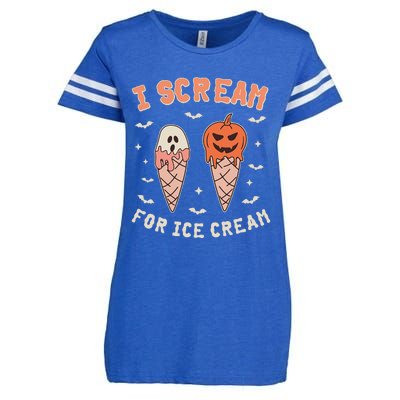 I Cream For Ice Cream Funny Trick Or Treat Halloween Enza Ladies Jersey Football T-Shirt