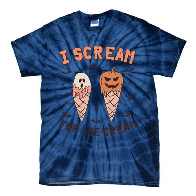 I Cream For Ice Cream Funny Trick Or Treat Halloween Party Tie-Dye T-Shirt